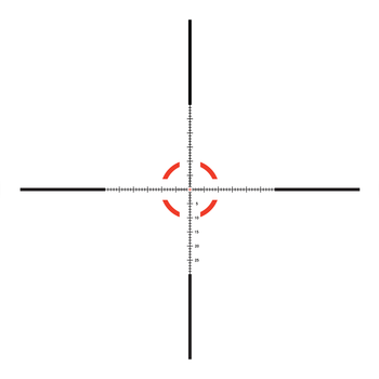 Trijicon Credo 1-8x28 mm CR828 – First Focal Plane (FFP) Riflescope Red/Green MRAD Segmented Circle LED
