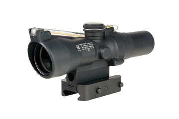 Trijicon ACOG 1.5x24 mm TA45 – 8 MOA Dual Illuminated Amber 8 MOA Triangle Mount with Trijicon Q-LOC™ Technology Fiber/Tritium